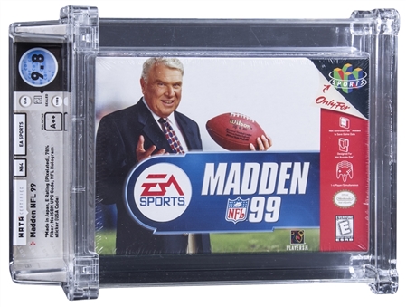 1998 N64 Nintendo (USA) "Madden NFL 99" Sealed Video Game - WATA 9.8/A++